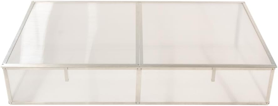 WESTMANN Hochbeet mit Frühbeetaufsatz Klassik Plus 170 | Lärchenholz FSC-Zertifiziert | Aluminiumrahmen | Natur/Silber | 170x90x84cm