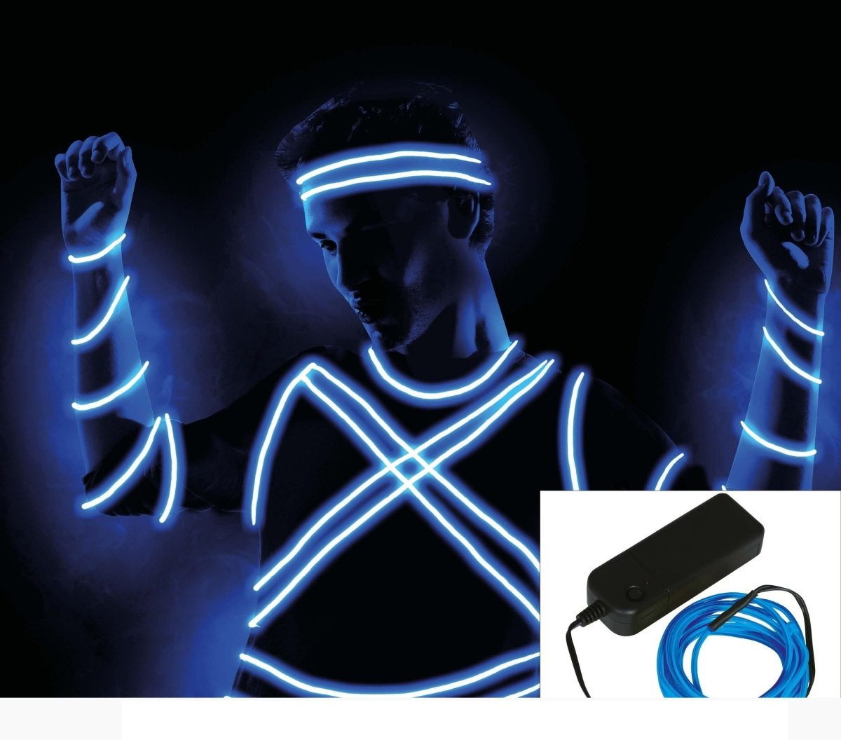 Blauwe Leddraad 5m