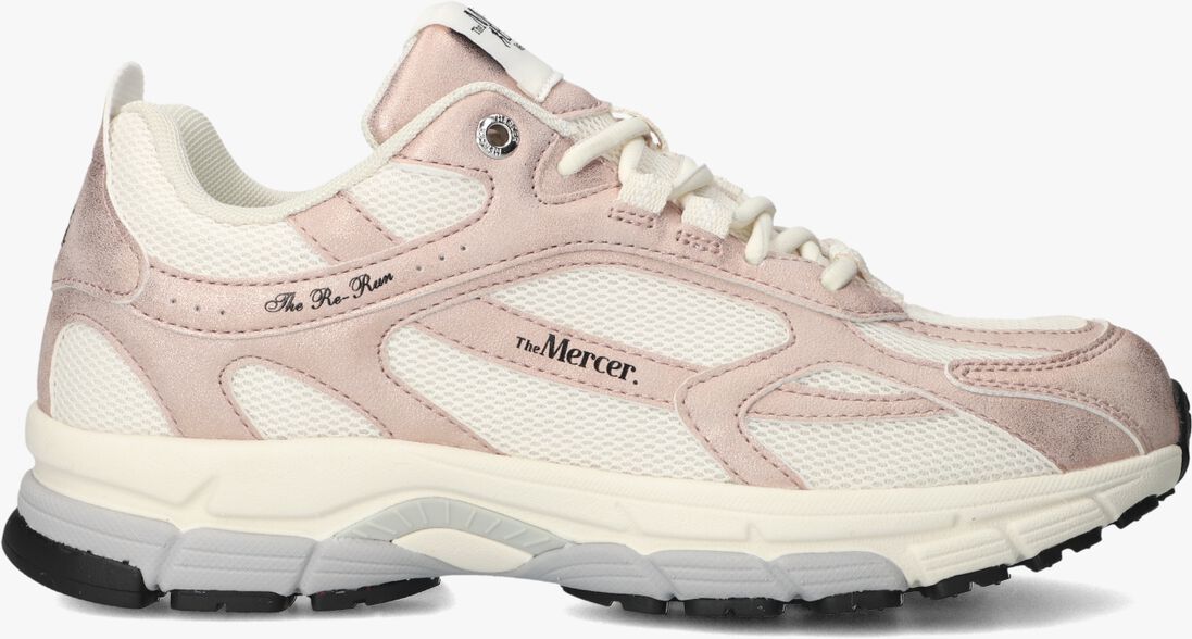roze mercer amsterdam lage sneakers the re-run metallic