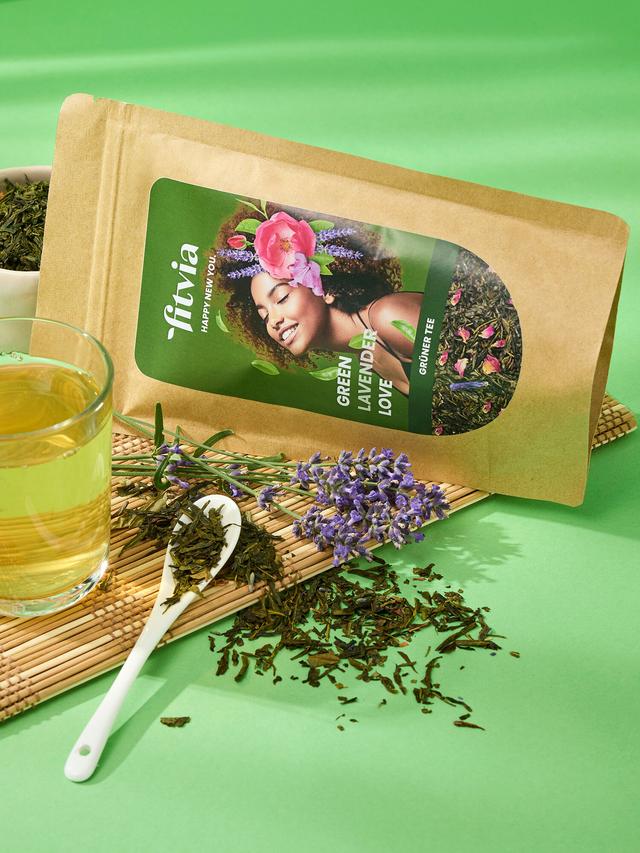 Grüner Tee Lavendel, 3er-Set