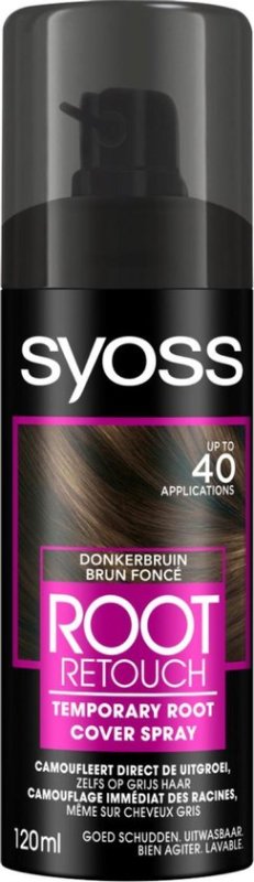 Syoss Uitgroeispray Donkerbruin 120 ml