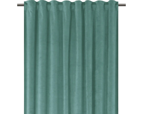 Gordijn met universele band, fluweel mint, 140x280 cm