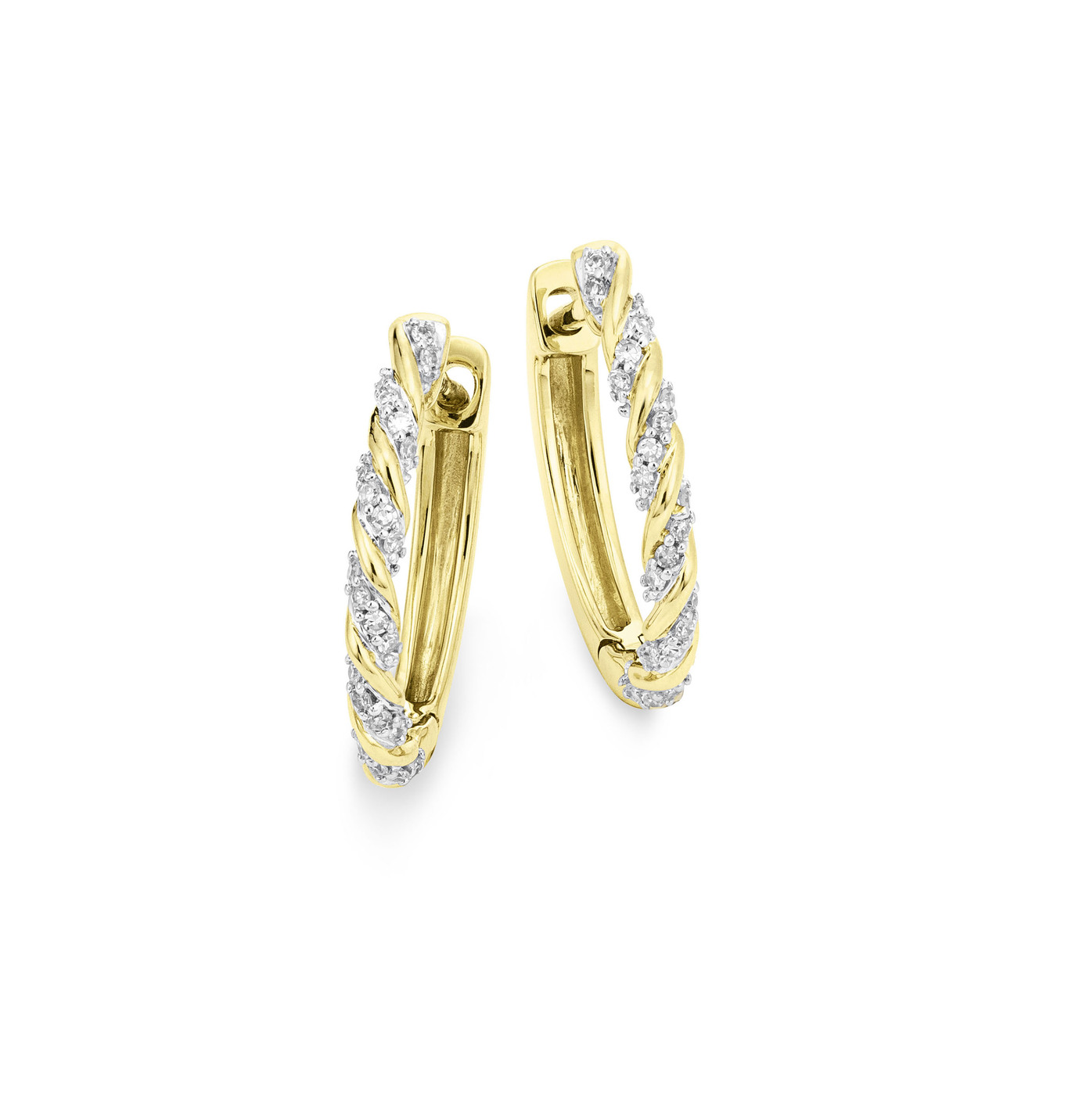 Creolen mit Diamanten