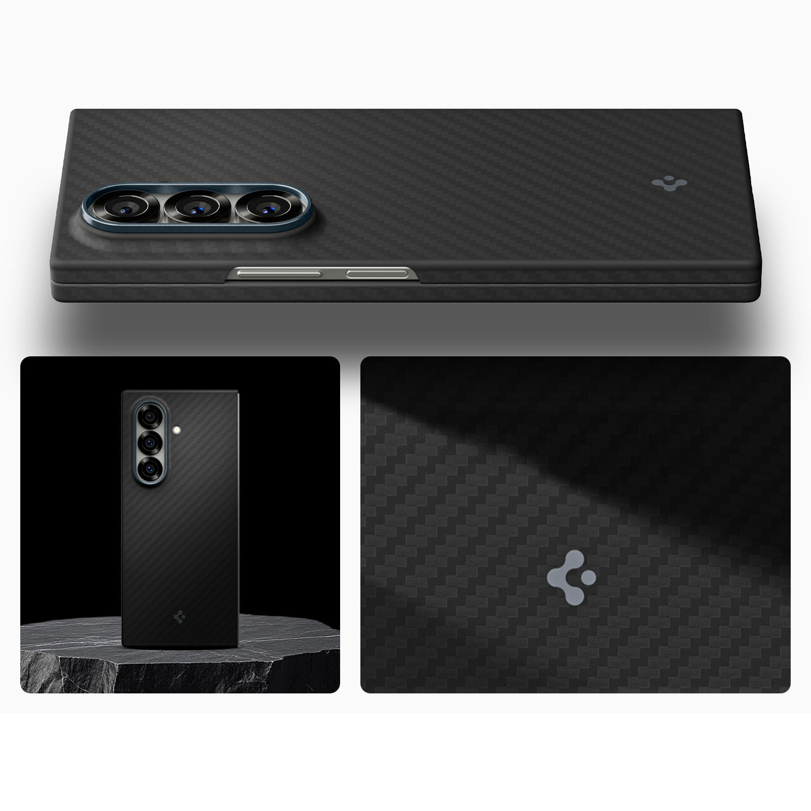 Samsung Galaxy Z Fold7 Air Skin Aramid Schutzhülle (ACS09555) - Schwarz