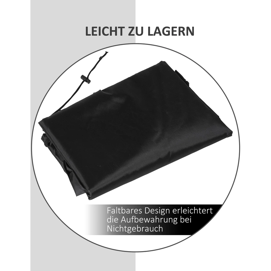 Outsunny Outdoor Schutzhülle mit Tasche schwarz