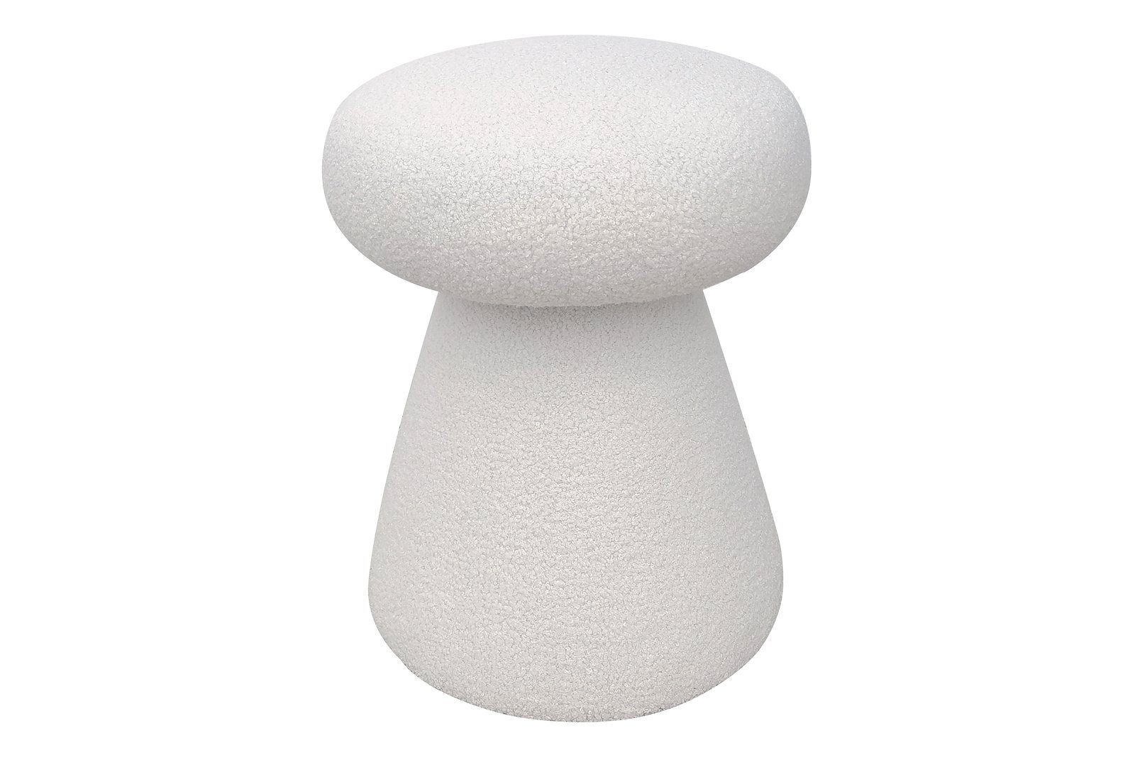 Olivia puff H48cm i offwhite teddytekstil