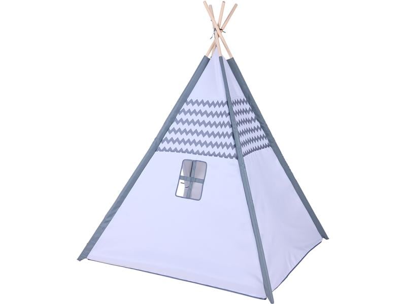 Knorrtoys Spielzelt Tipi – Zickzack Indianerzelt für drinnen und draussen