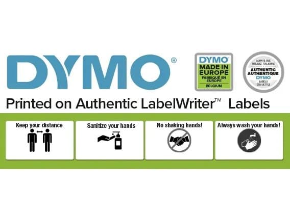 DYMO LabelWriter DURABLE - Polypropylen (PP) - permanet adhesiv - hvit - 59 x 102 mm 300 etikett(er) (1 rull(er) x 300) merkelapper