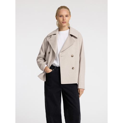 Selected Femme Alma Uldjakke, Sandshell, 36