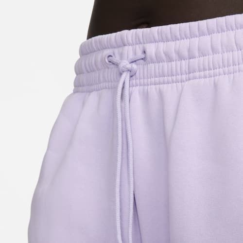 Nike Bas de Survêtement Phoenix Fleece Oversized - Violet/Blanc Cassé Femme