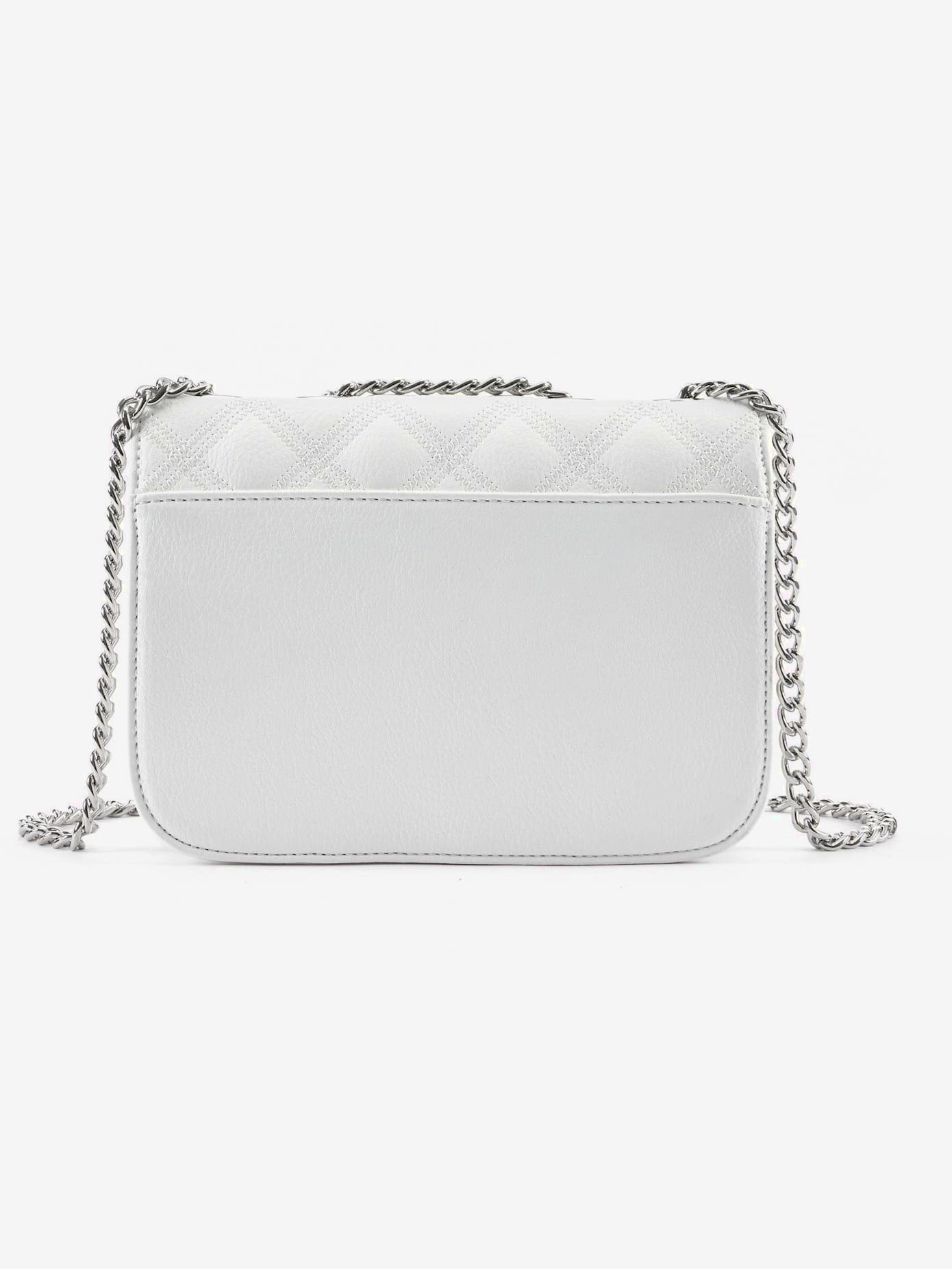 Sac en bandoulière petit sac avec élégante anse à chaîne couleur argent