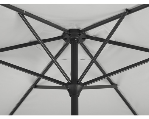 Schneider Bilbao parasol Ø 220 cm zilvergrijs