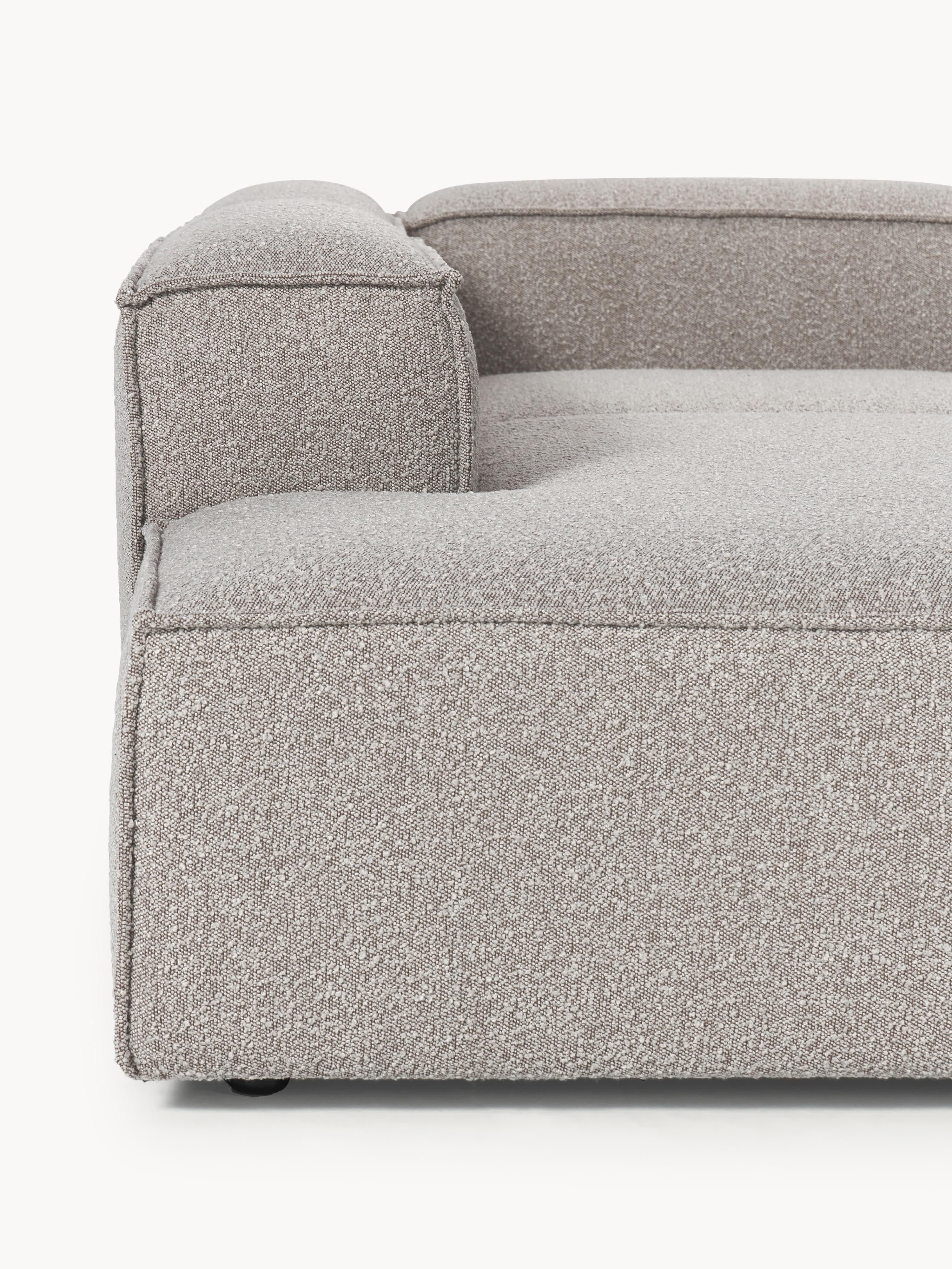 Chaise longue hoekmodule Lennon van bouclé