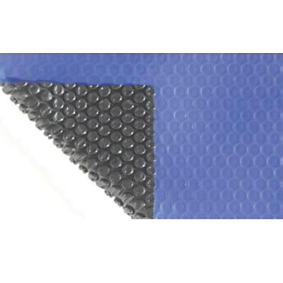 Bâche à bulles été bleue noir bordée 4 côtés (vendu au m²)