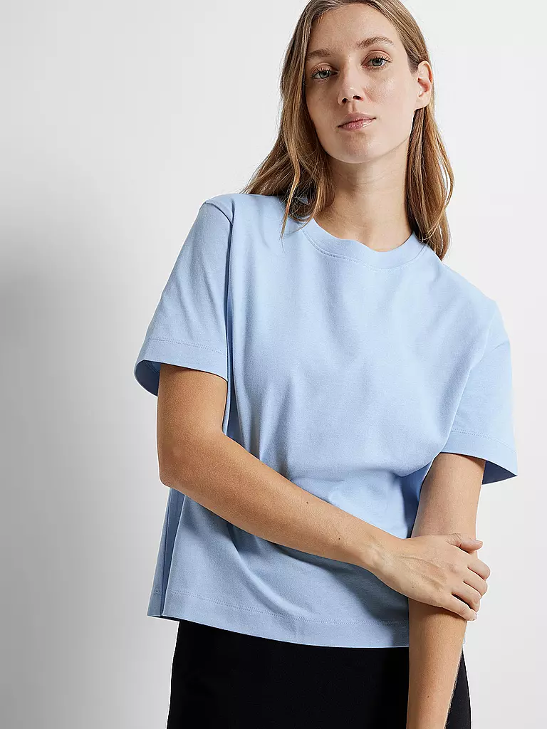 SELECTED FEMME T-Shirt Boxy Fit SLFESSENTIAL hellblau