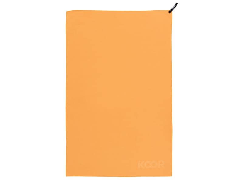 KOOR Handtuch Silva Onda Arancia M 55 x 90 cm Outdoor-Badetuch mit Silber-Ionen Veredelung