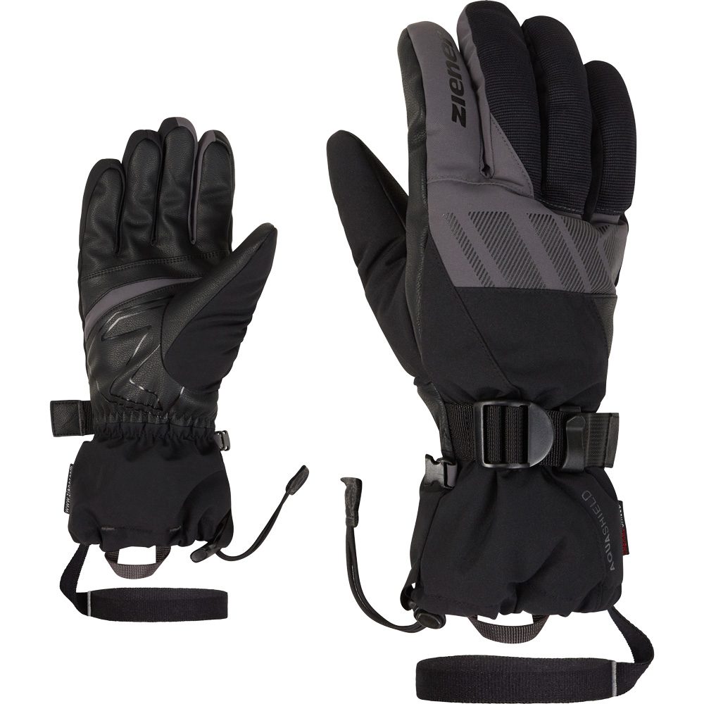 Ziener Ghalion AS® Skihandschuhe Herren black magnet