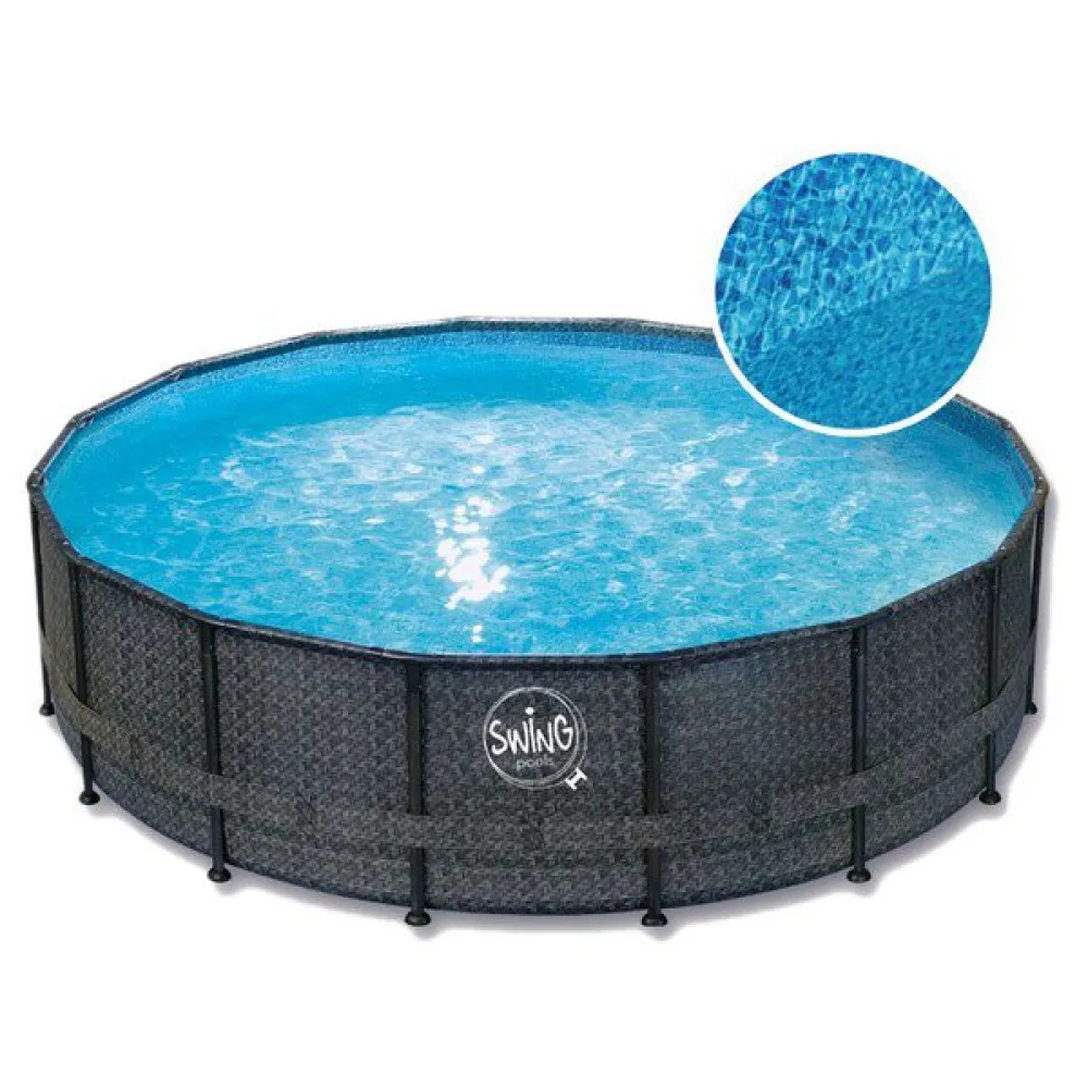 Mountfield swing Elite-Pool mit Rattanrahmen