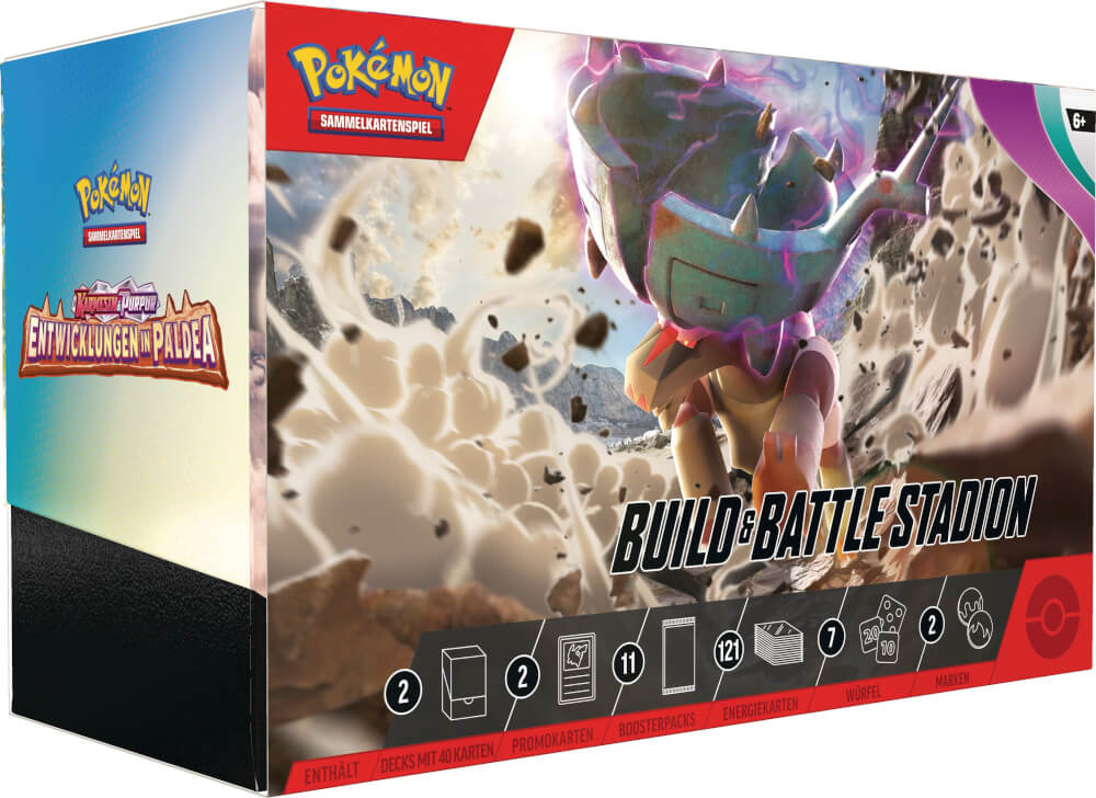 Pokémon-Sammelkartenspiel: Build & Battle Stadion Karmesin & Purpur - Entwicklungen in Paldea