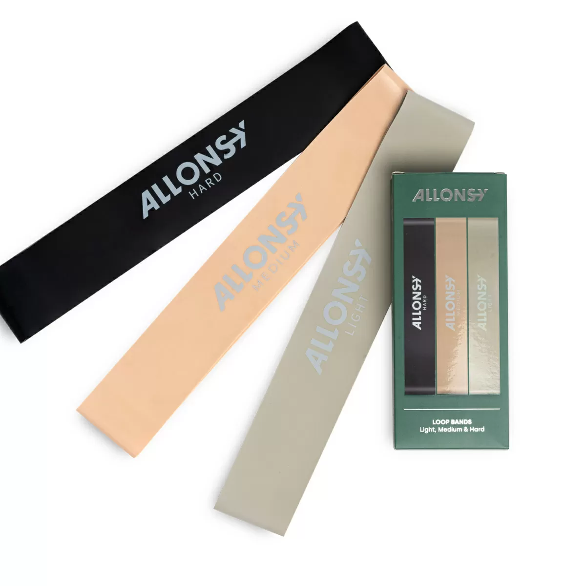 Allons-Y Loop Band træningselastik Naturgummi 3PACK - 1 stk