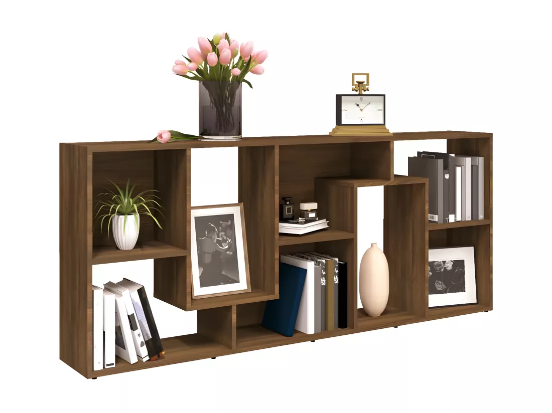 Bibliothèque Chêne marron 67x24x161 cm Bois d'ingénierie