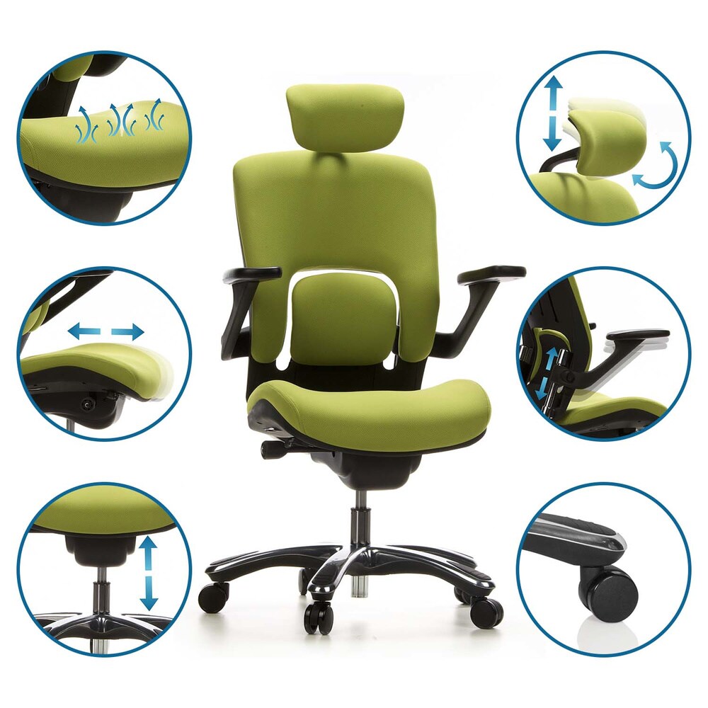High End Bürostuhl VAPOR LUX Stoff mit Armlehnen (höhenverstellbar) hjh OFFICE