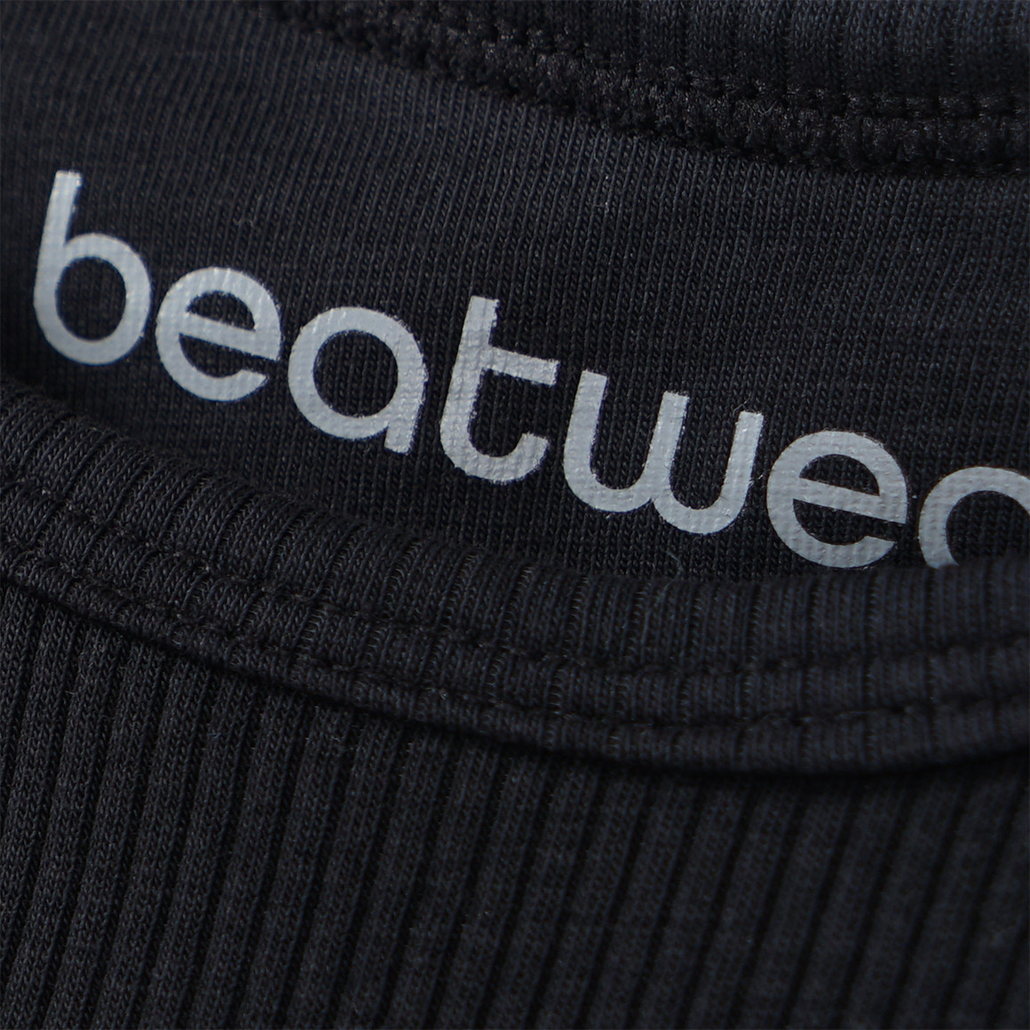 Beatwear Mädchen Sport-Top mit Rippstruktur schwarz