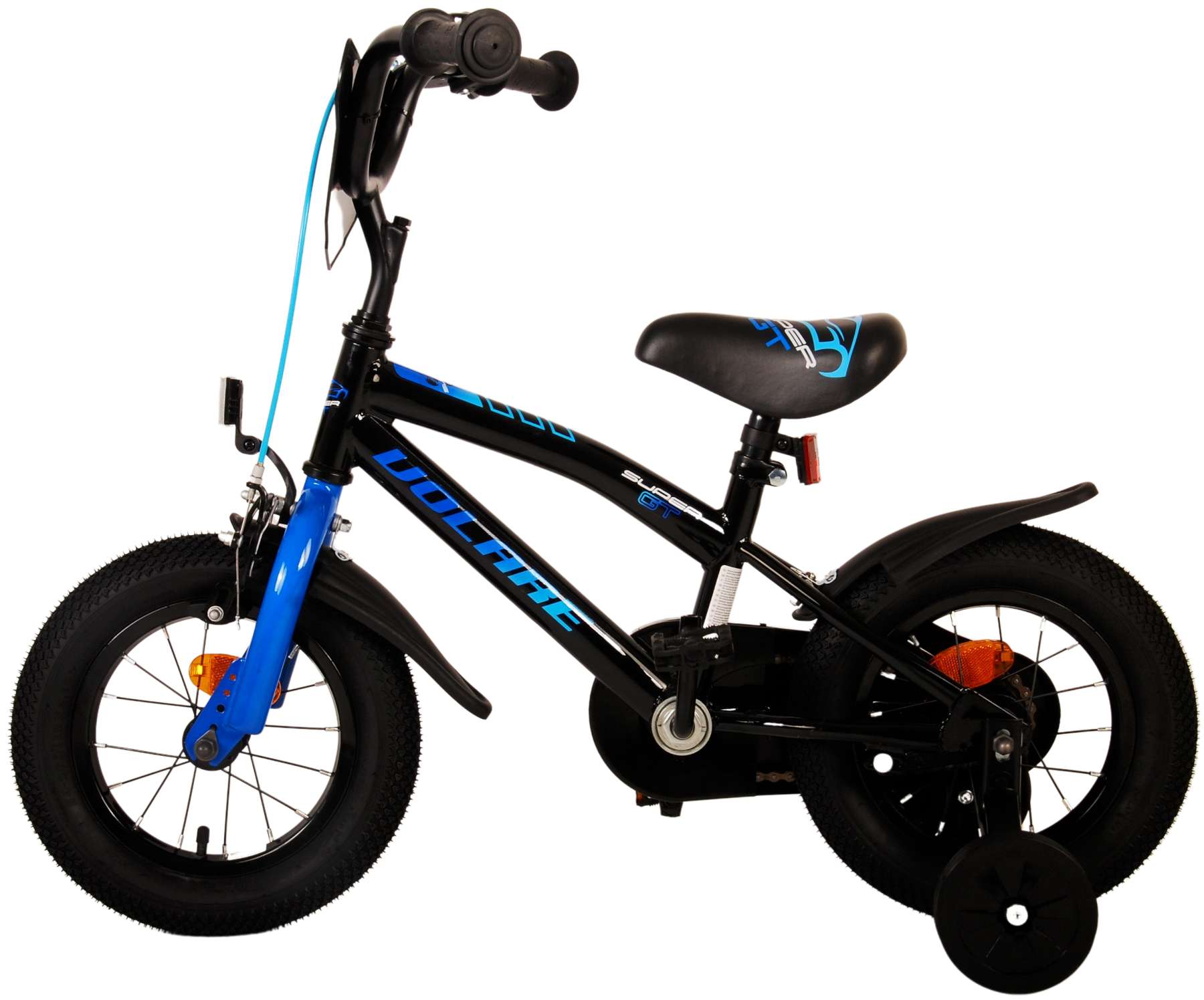 TPFSports Super GT Kinderfahrrad - Jungen - 12 Zoll - Rücktritt + Handbremse - Blau