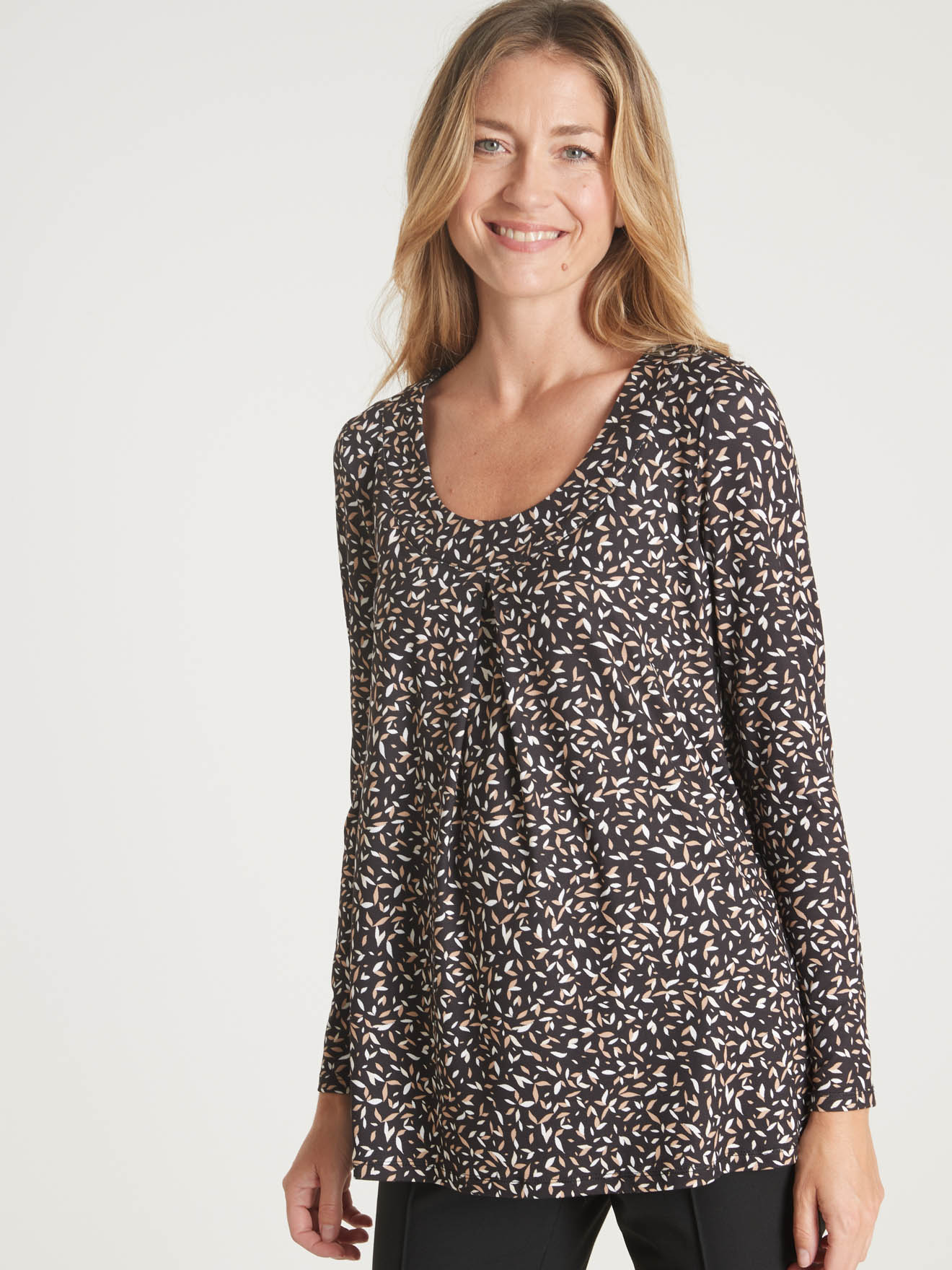 Tee-shirt tunique, manches longues