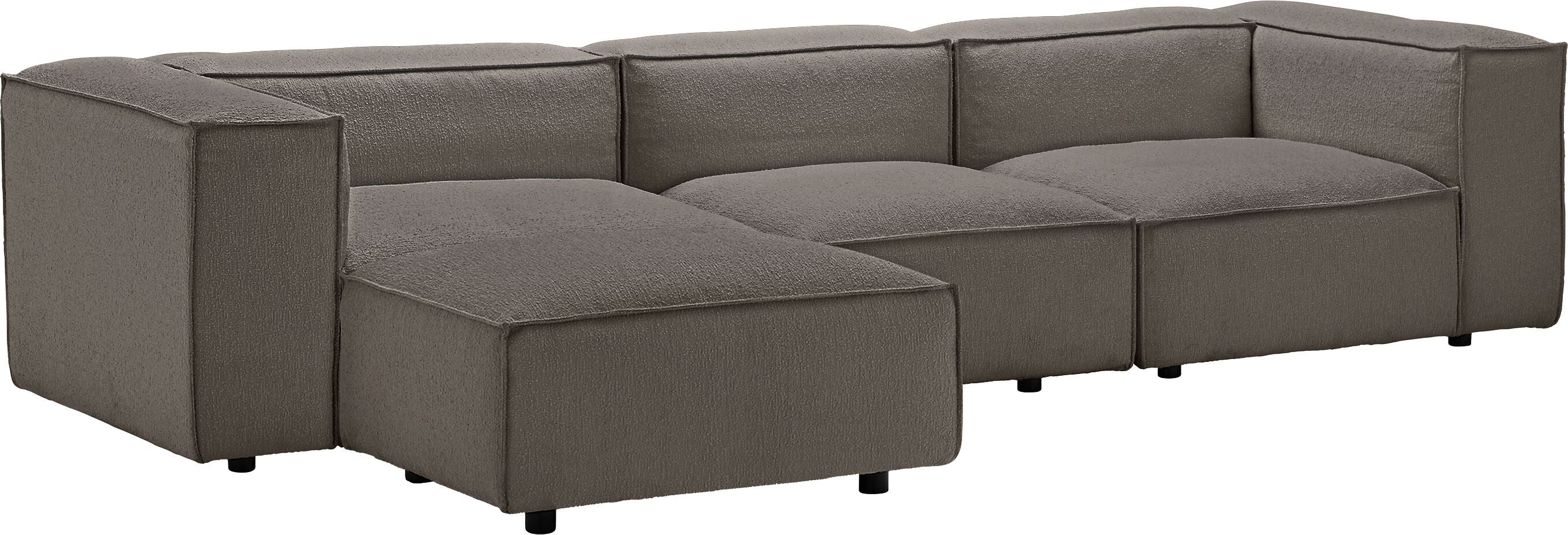 MOOD Ecksofa - Grau / B: 291.0 cm x T: 168.0 cm x H: 65.0 cm