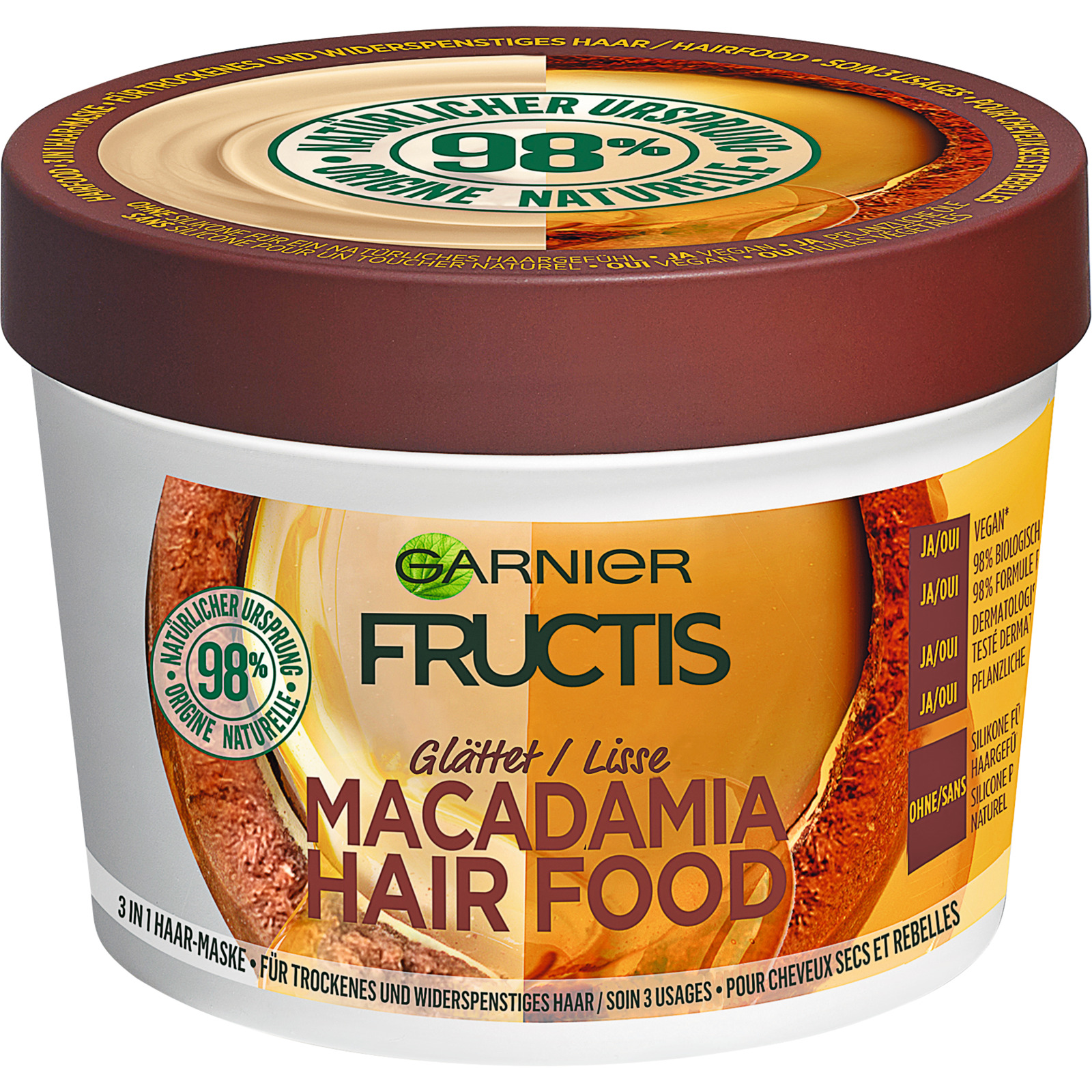 Garnier Fructis Haarmaske Macadamia Hair Food 390 ml