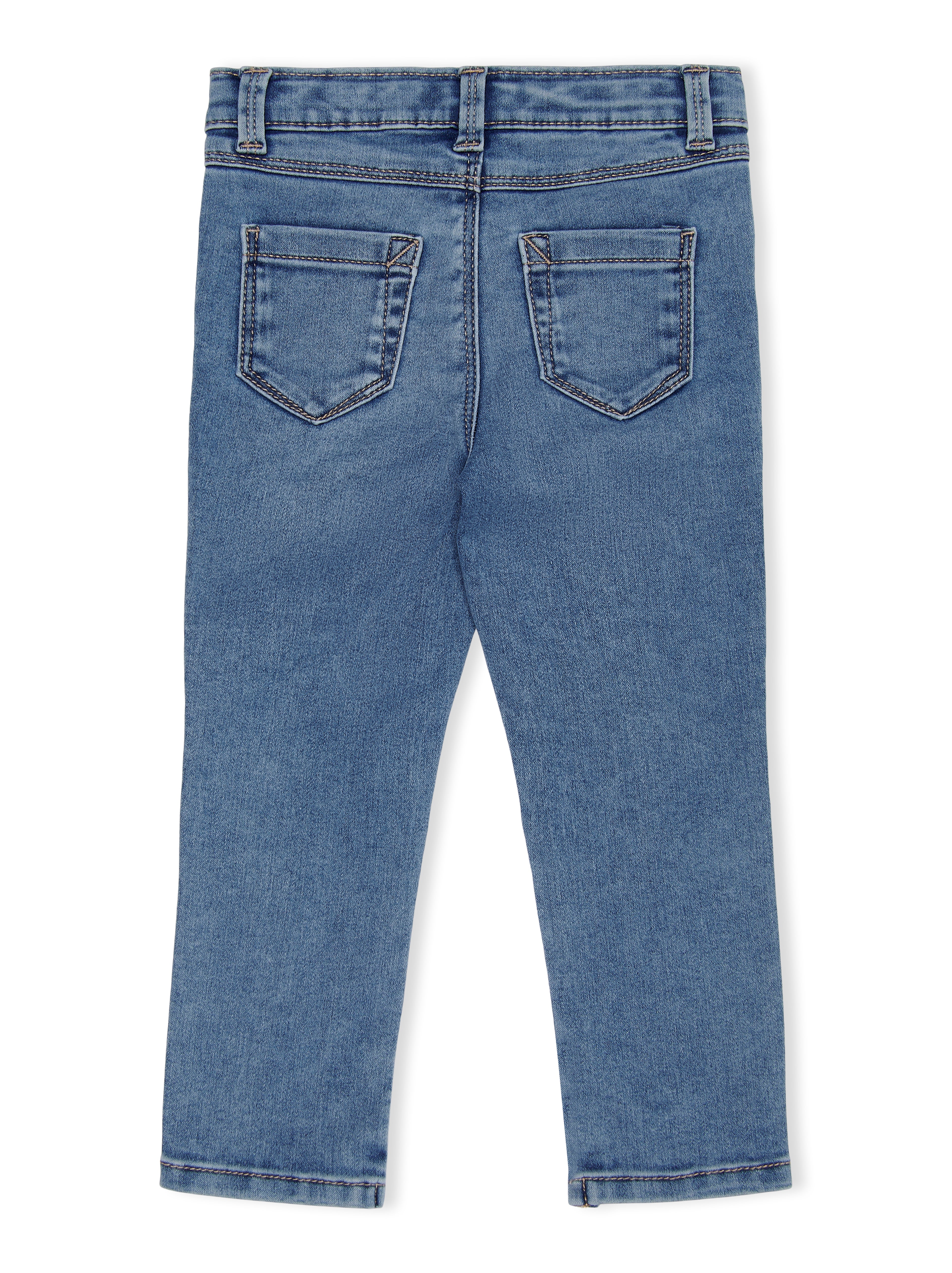 KMGROYAL Skinny Fit Jeans Light Blue Bleached Denim