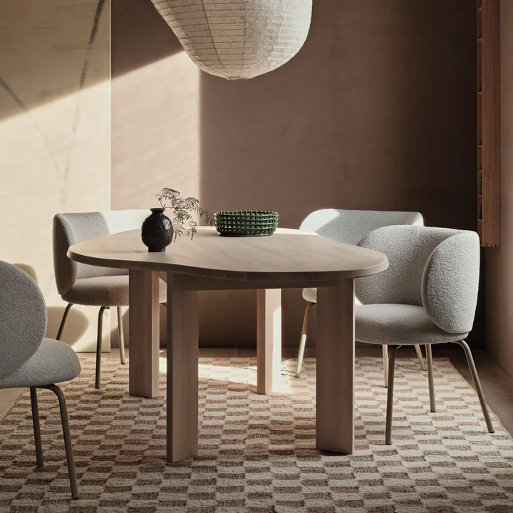 Ferm Living - Tarn Esstisch, 115 cm, Buche dunkel gebeizt