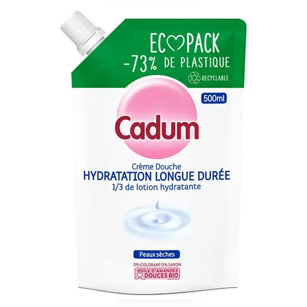 Creme de Banho Hidratante de Longa Duração Cadum com Óleo de Amêndoas Doces - Refil 500ml