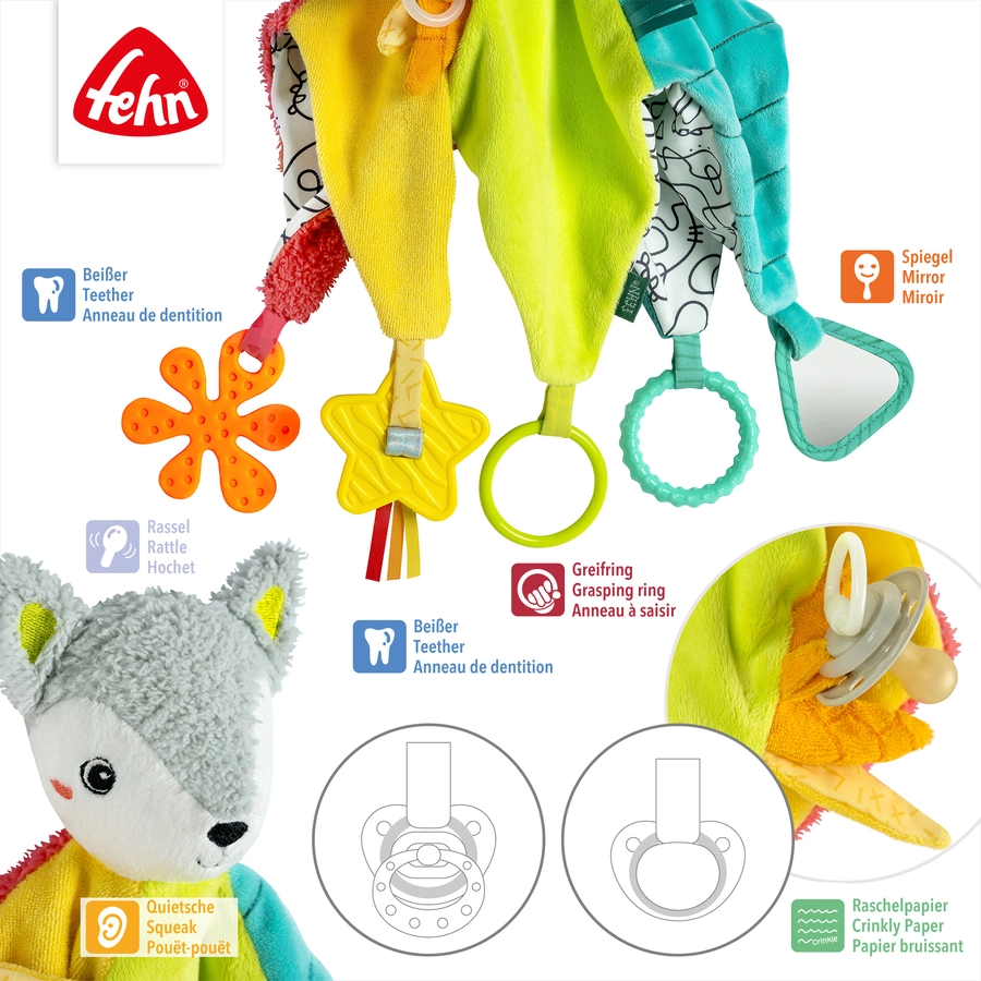 fehn® Activity-Schmusetuch Fuchs Deluxe