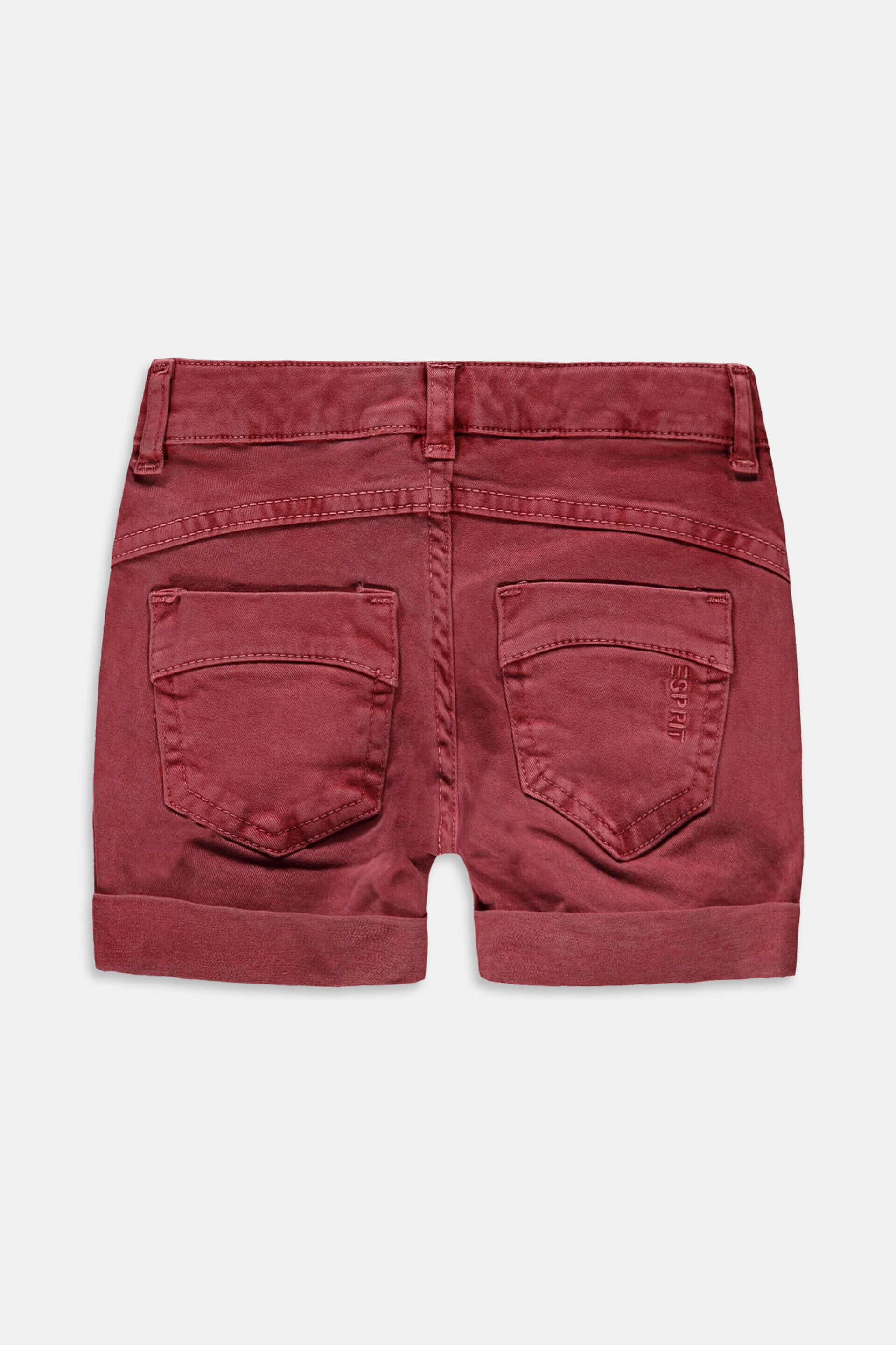 Short en twill à taille ajustable, en coton biologique mélangé