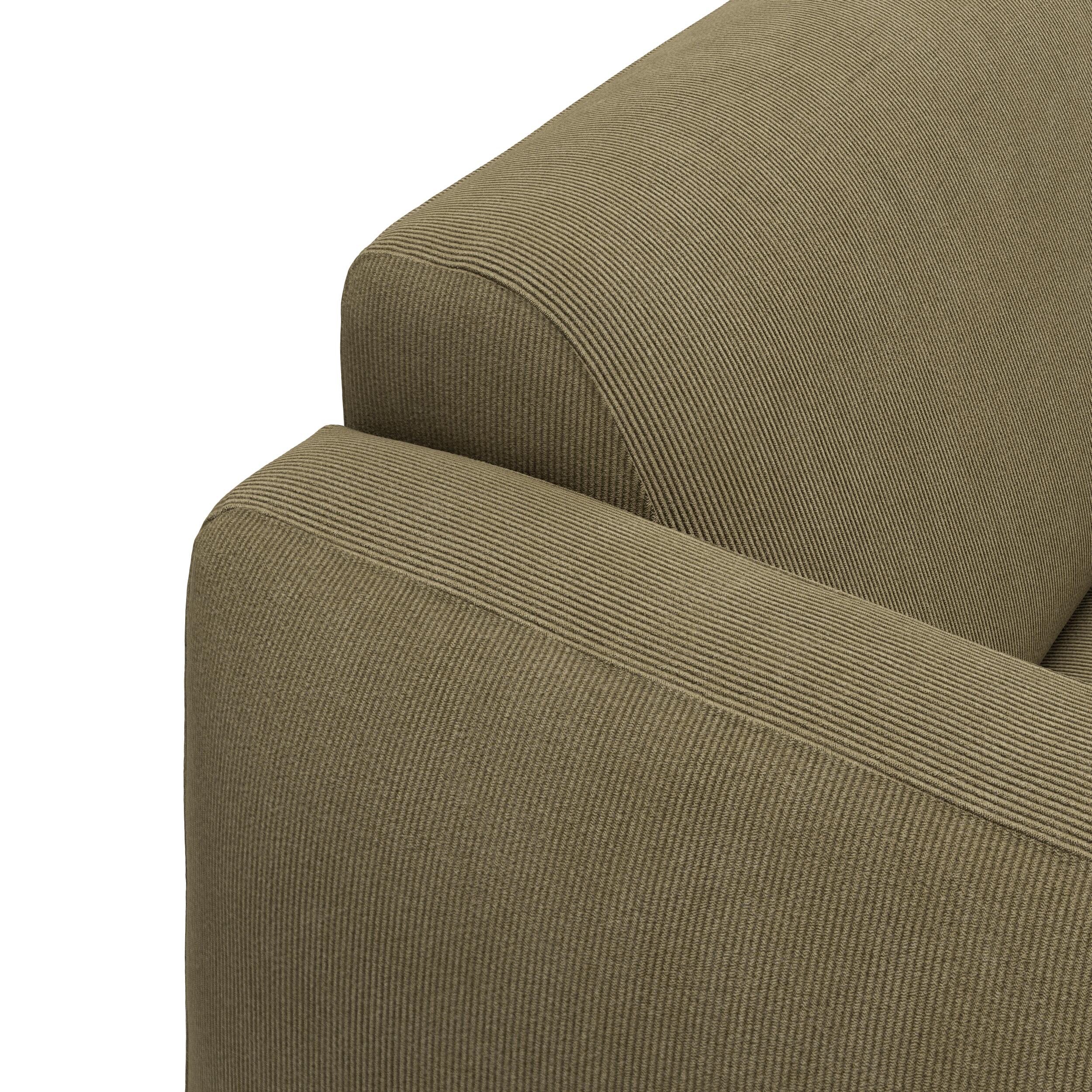 Parker højrevendt sofa med chaiselong