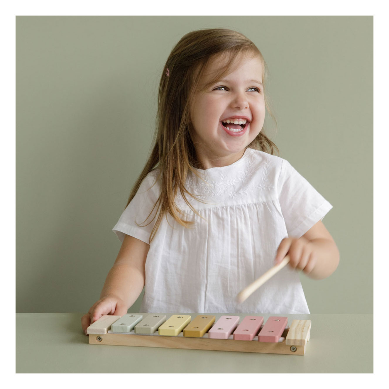 Little Dutch Houten Xylofoon Roze