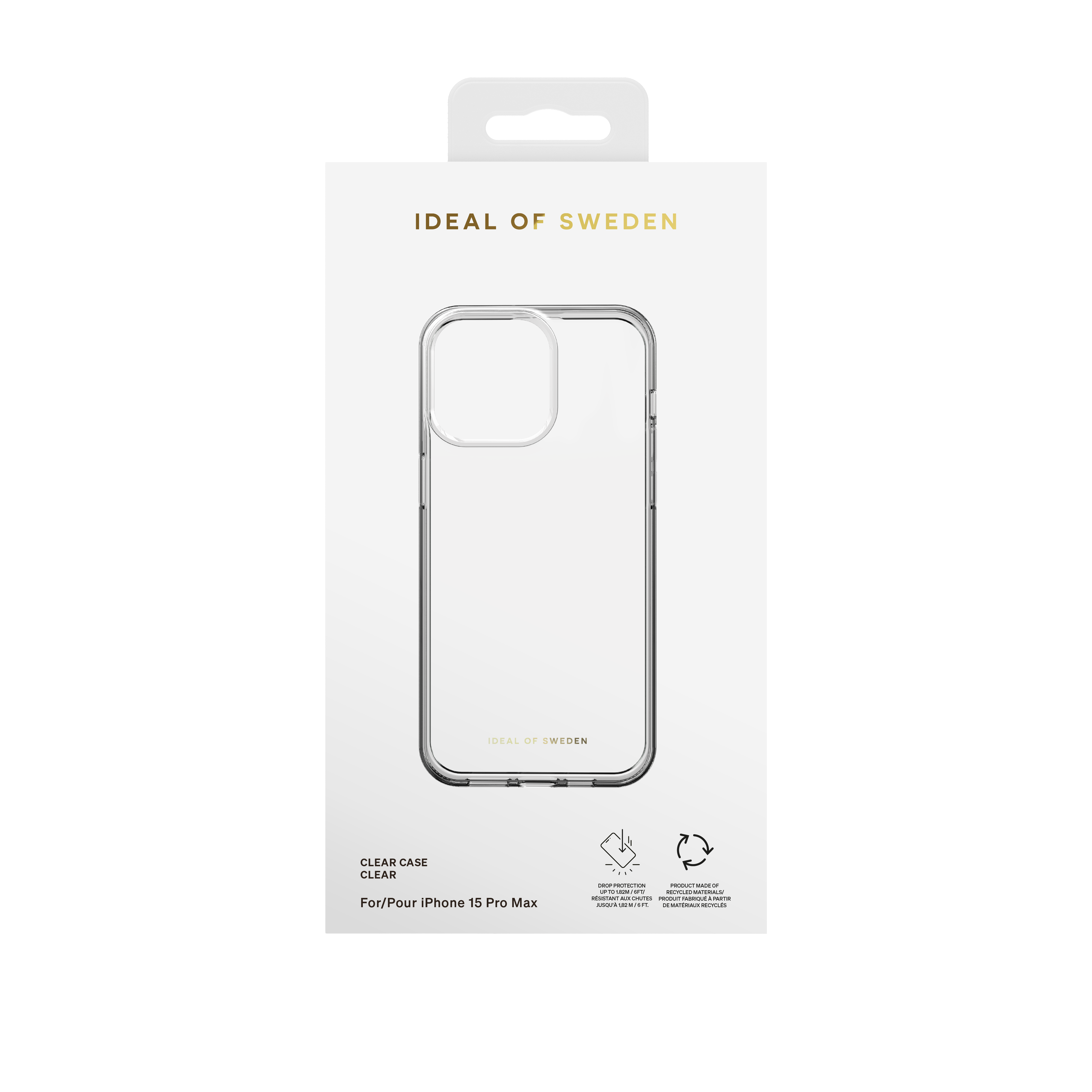 iPhone 15 Pro Max Hardcase Hülle Clear Case Recycled (IDCLC-I2367P-471) - Transparent