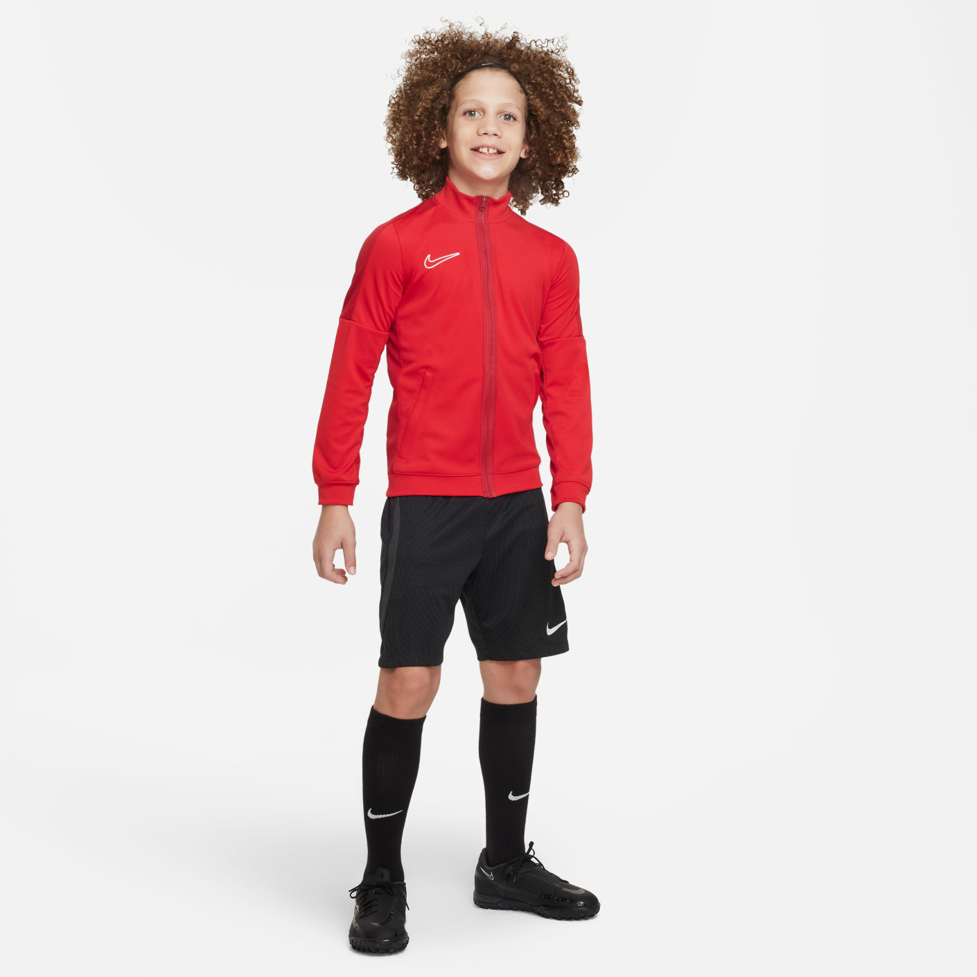 Nike Dri-FIT Academy 23 Trainingsjack Full-Zip Kids Rood Wit