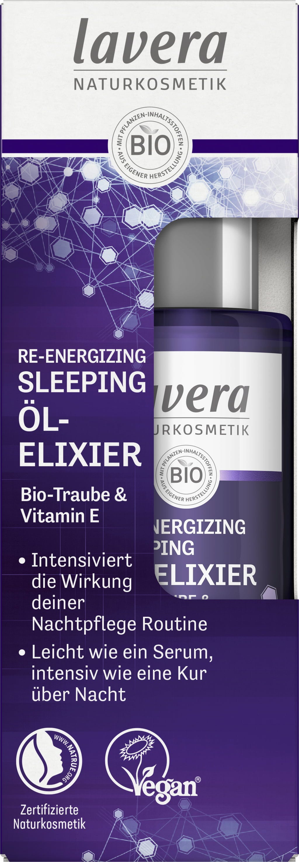 lavera  Re-Energizing Sleeping Öl-Elixier, 30 ml