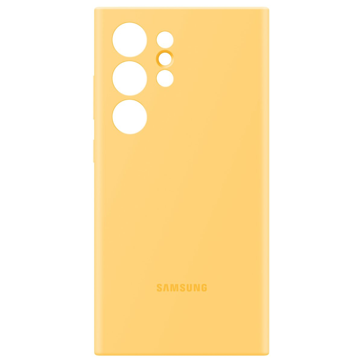 Galaxy S24 Ultra Silikon Cover Hülle (EF-PS928TYEGWW) - Yellow (Gelb)