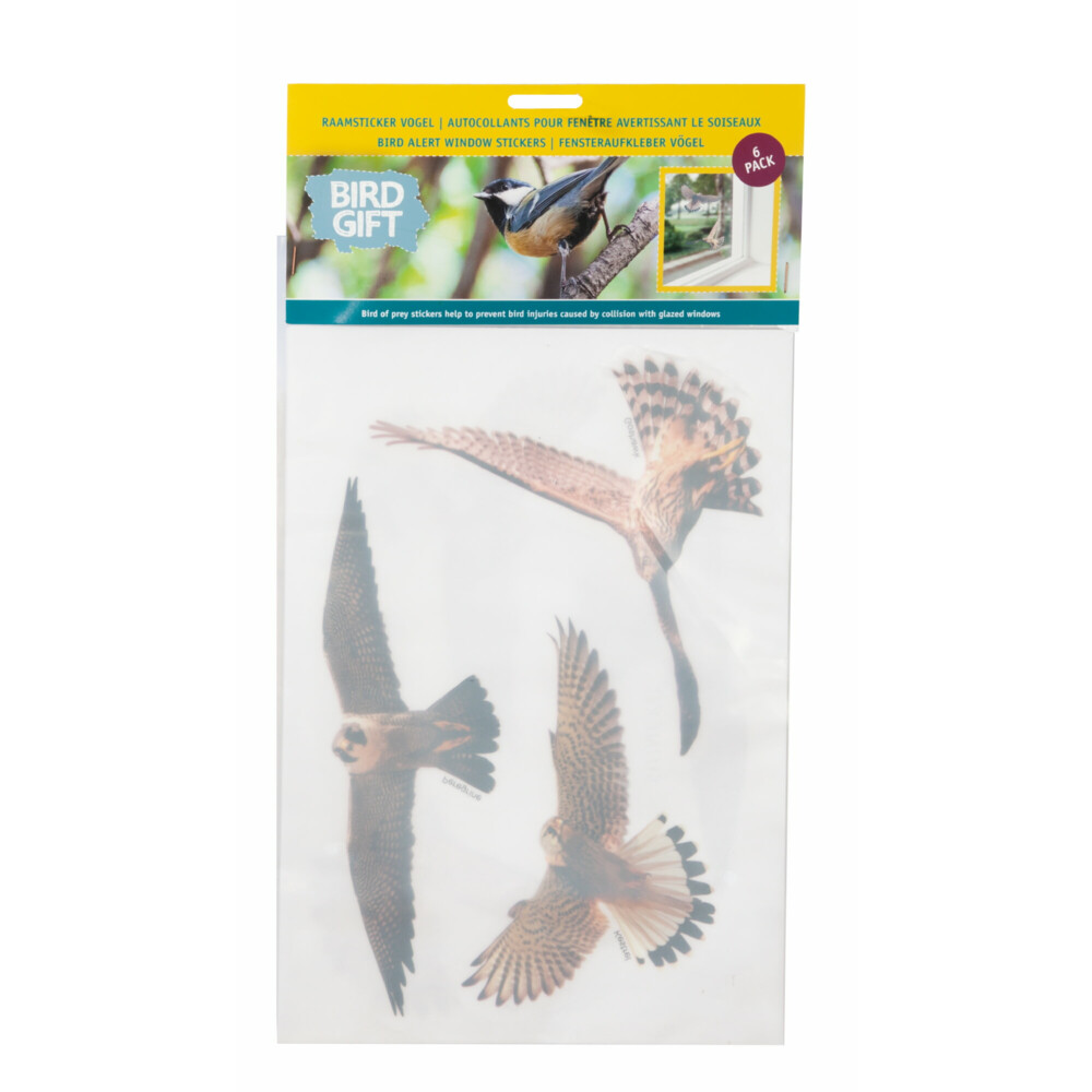 Bûten Raamstickers Vogels 6-delig 1 set