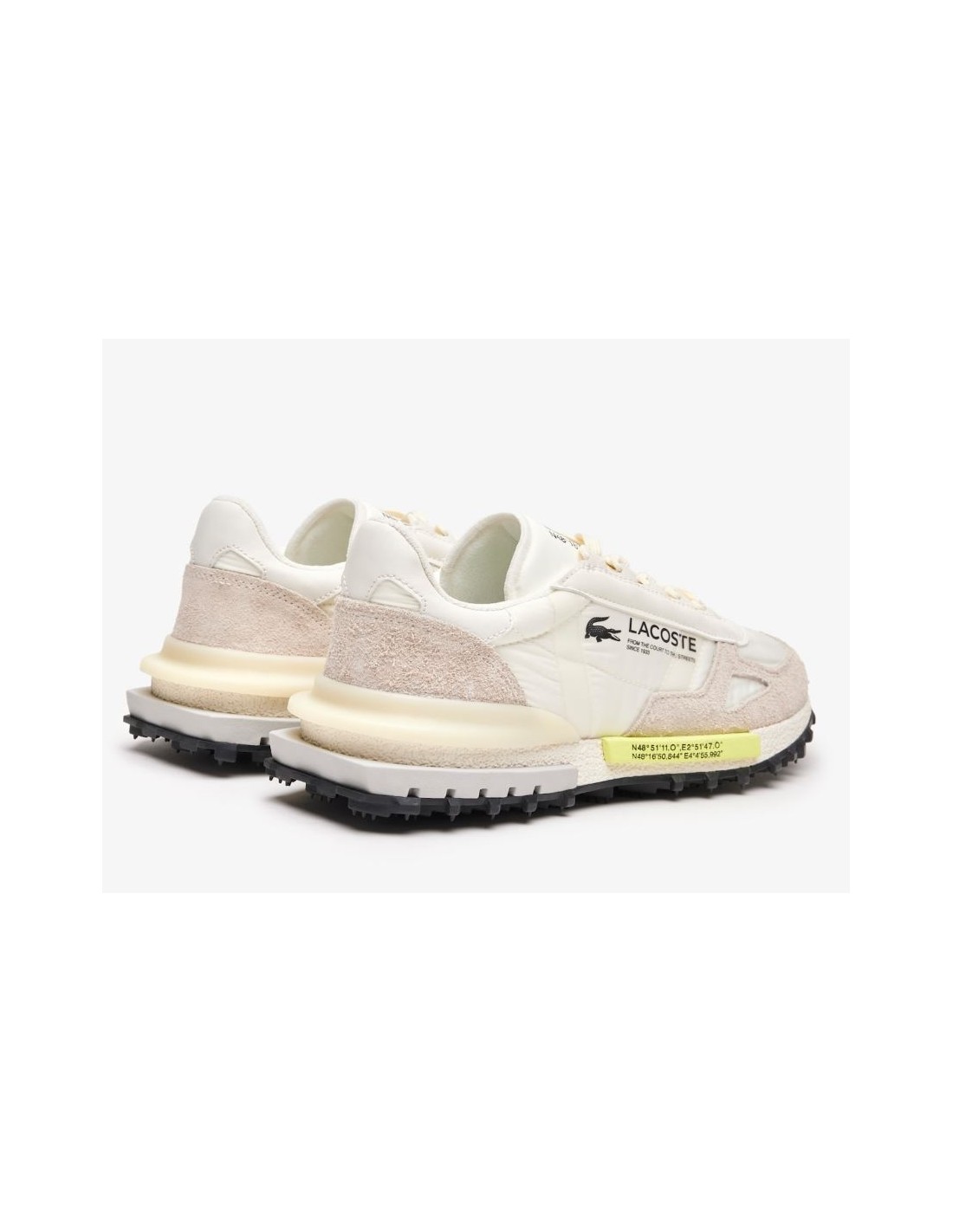 lacoste Sneakers Homme elite active 223 1 sma Beige