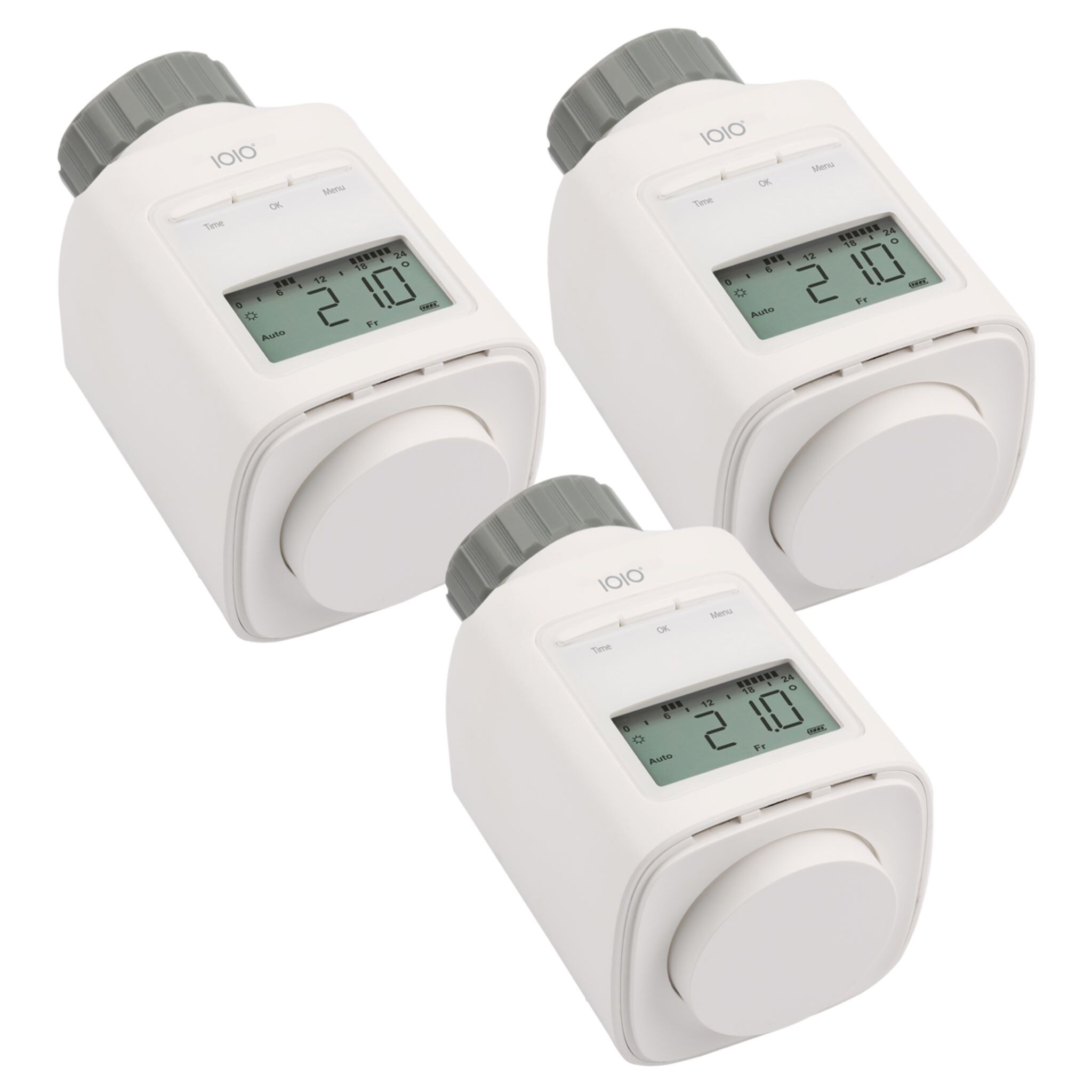 3 Stück IOIO HT 2000Elektronischer Thermostat Heizkörperthermostat spart bis 30% Heizkosten