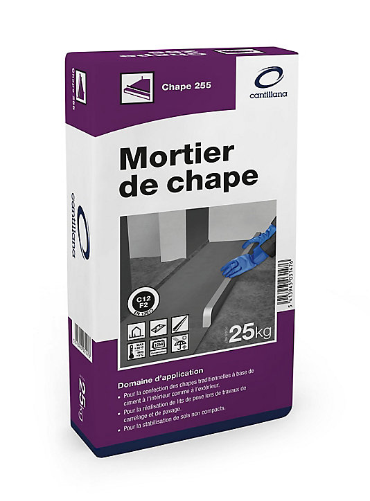 Mortier de chape 255 Cantillana 25 kg