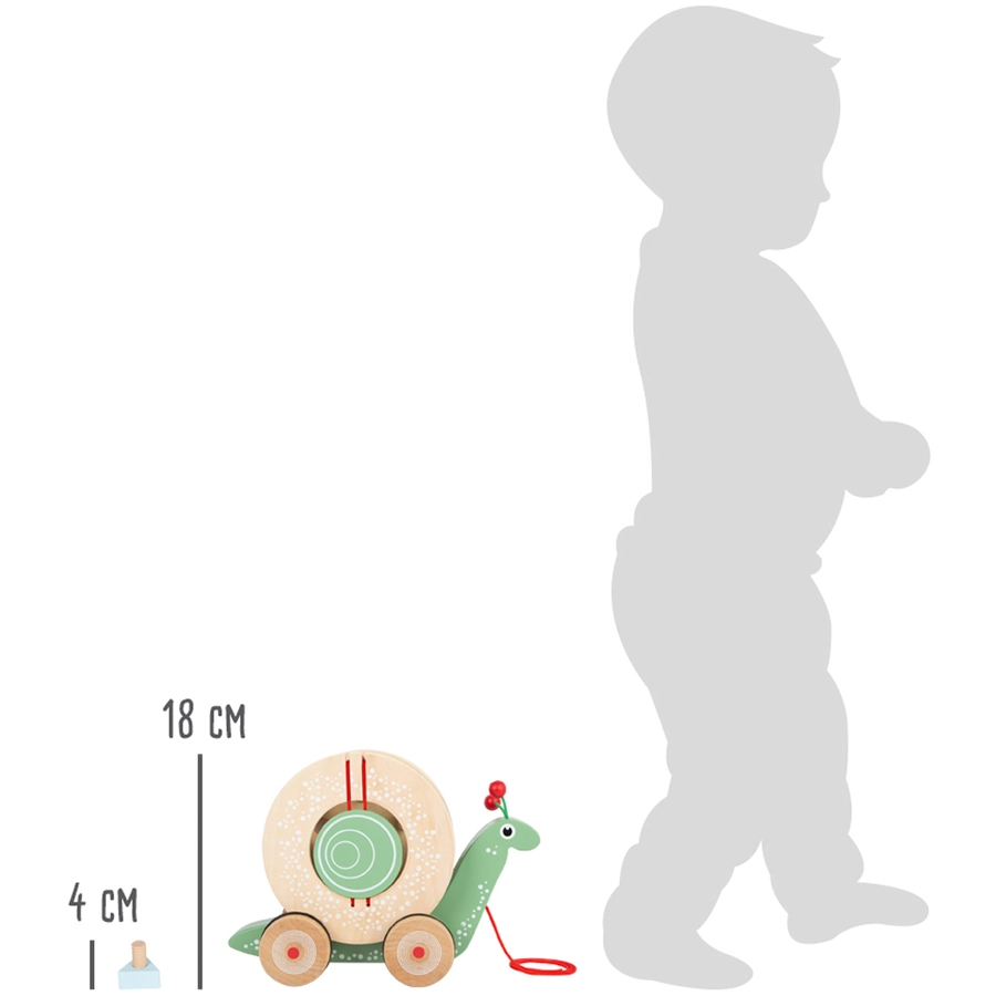 small foot® Nachzieh-Stecktier Schnecke
