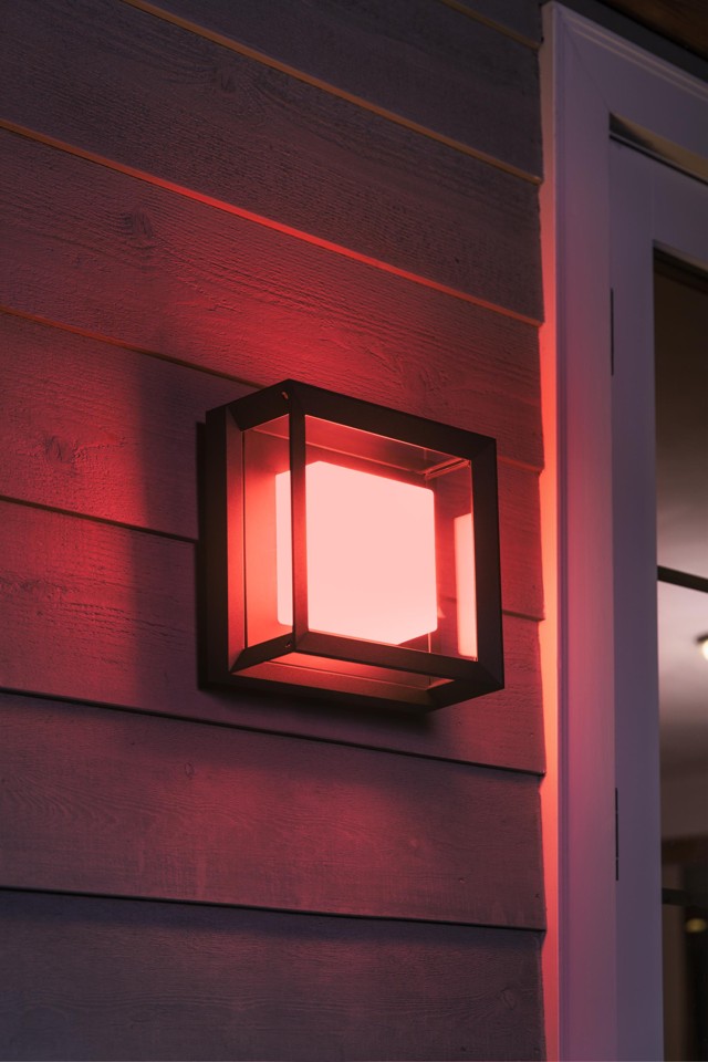 Philips Hue - Econic Square Wall Lantern Outdoor - White & Color Ambiance