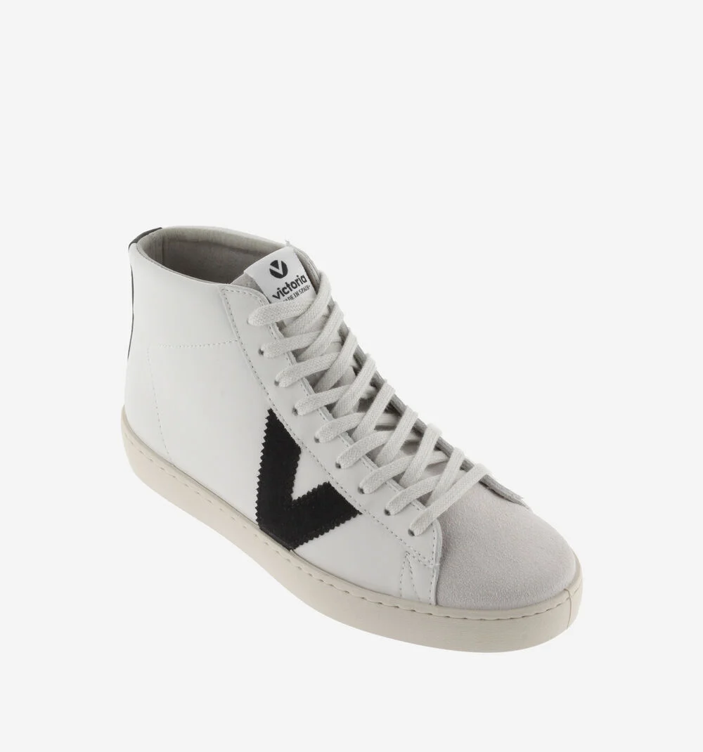 BERLÍN LEATHER & SPLIT LEATHER MID BOOTNEGRO
