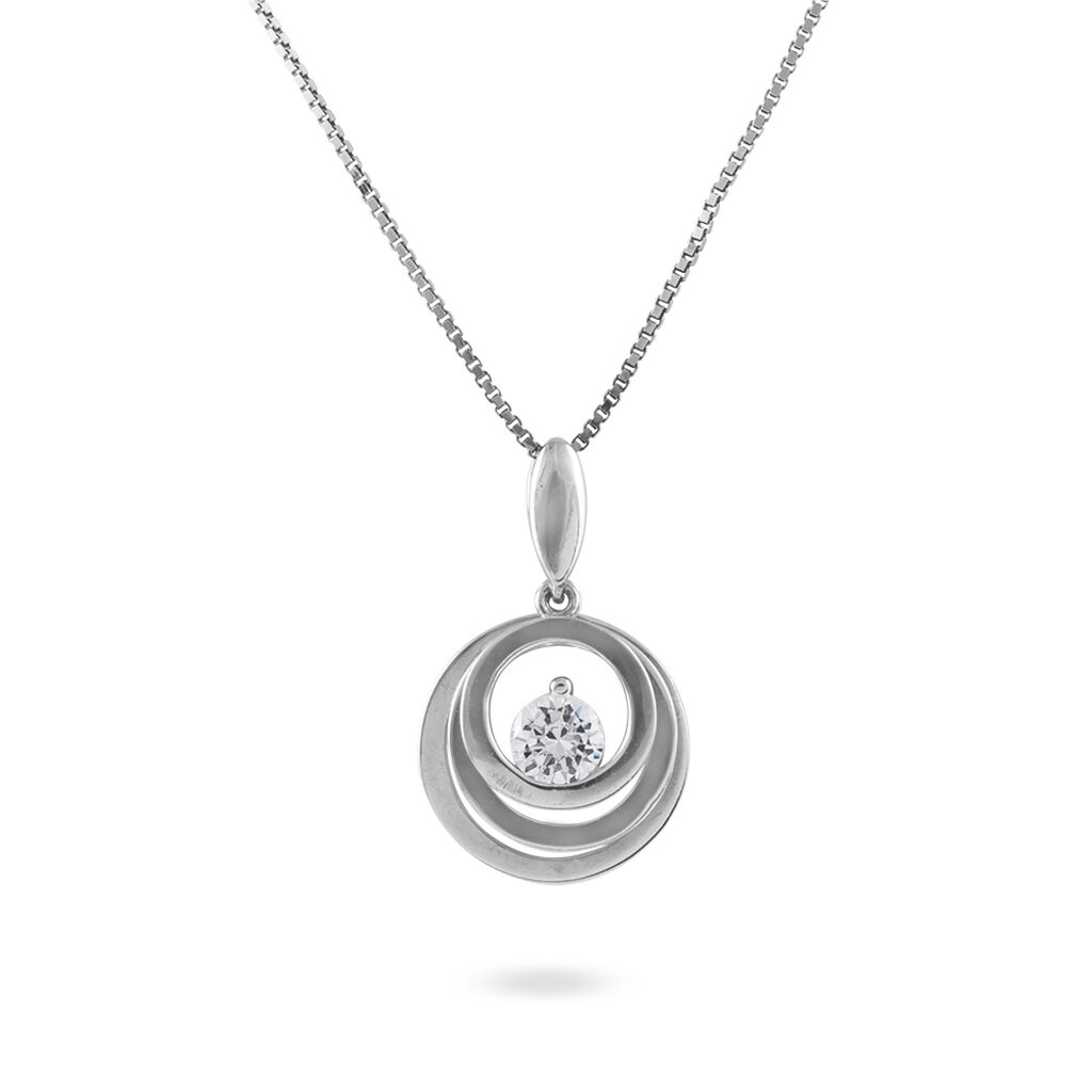 Collier Yoheved Argent Blanc Oxyde De Zirconium